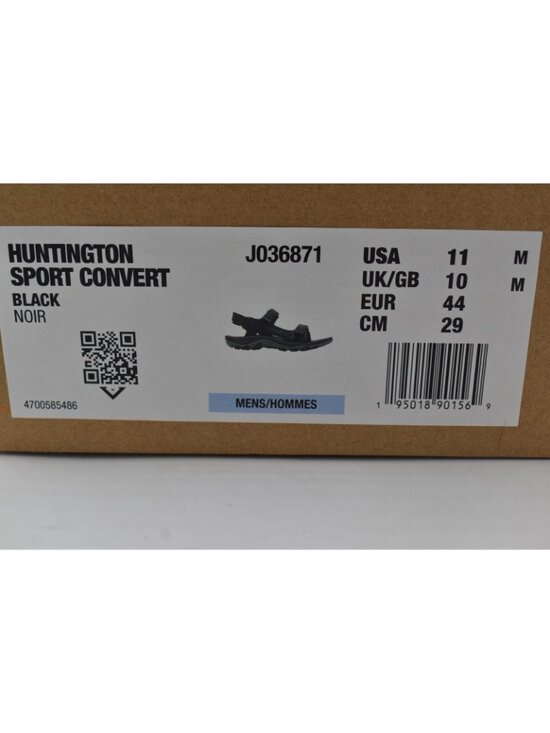 Merrell Men 11 Huntington Sport Convertible Black Leather Open Toe Sandals Shoes main image 10